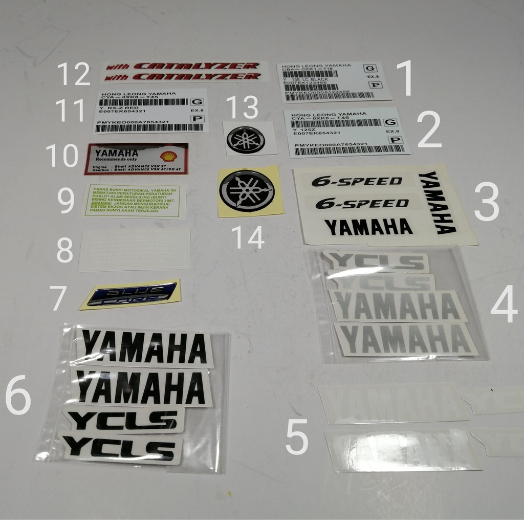 STICKER RXZ YAMAHA(1pc only) | Shopee Malaysia