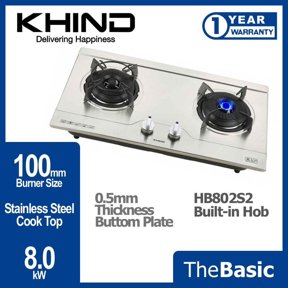 KHNID/PENSONIC Stainless Steel Cooktop Builtin Hob Stove Dapur Gas