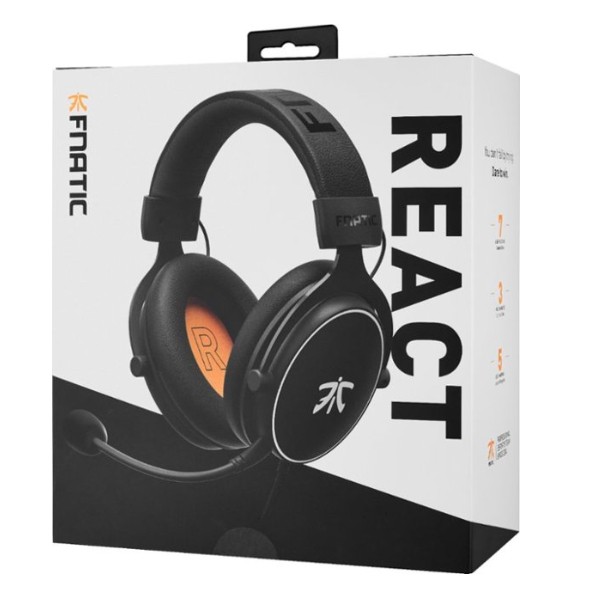Fnatic Gear REACT ESports Performance Gaming Headset Headphone