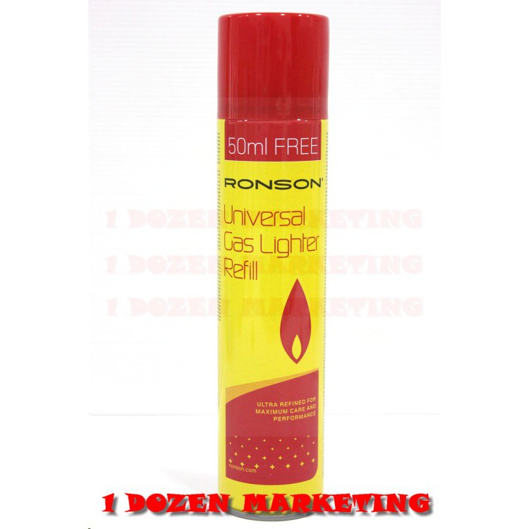 Ronson Universal Butane Gas Lighter Refill 300ml Shopee Malaysia