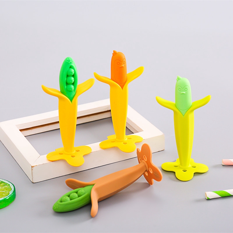 Baby Corn Water Teether Baby Molar Stick Baby Solid Teeth Chew Toy ...