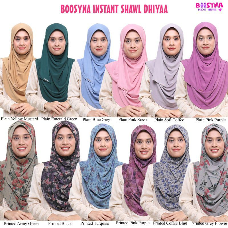 BOOSYNA Tudung Sarung Instant Shawl Tudung Labuh Tudung Instant Tudung ...