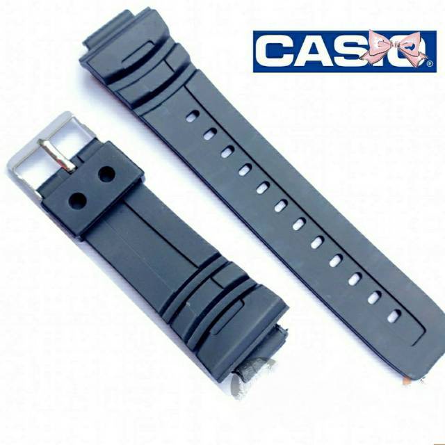 Casio G100 Rubber strap Watch strap CASIO G100 V2 Black Color Shopee