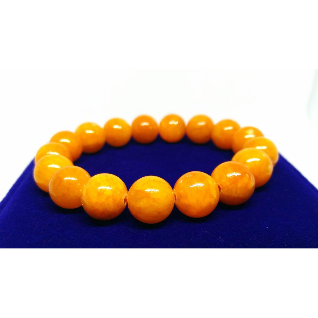 Orange jade clearance bangle