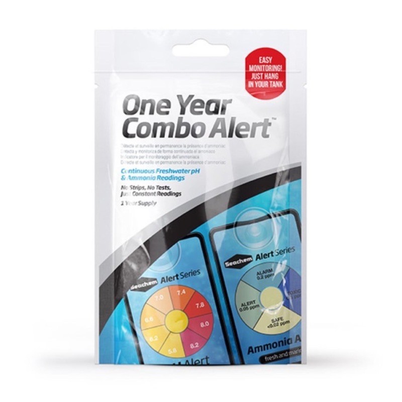 Sea Chem Alert 1-Year Combo Pack - Freshwater PH & Ammonia Monitor