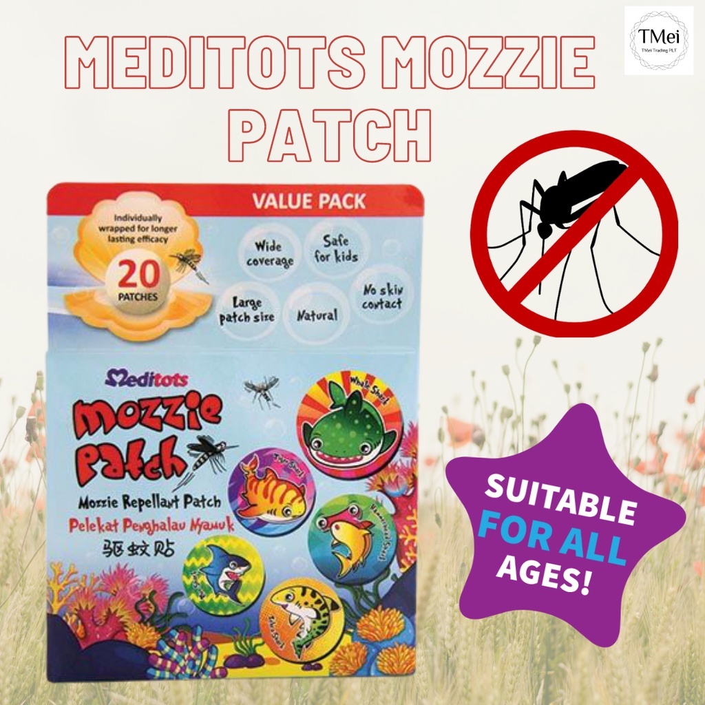 [READY STOCK] Meditots Mozzie Patch Mosquito Repellent Patch (Expired