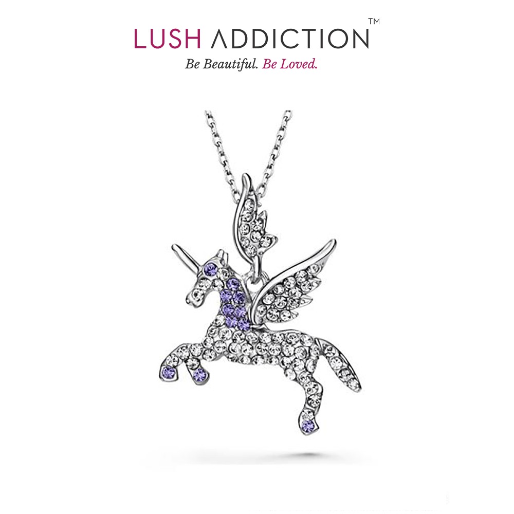 Unicorn Necklace - Crystals from Swarovski® by Lush Addiction | Shopee ...