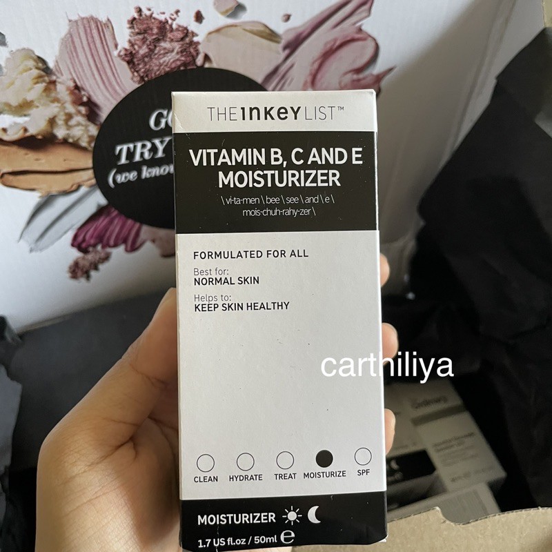 The Inkey List Vitamin B, C and E Moisturizer (50ml) Shopee Malaysia