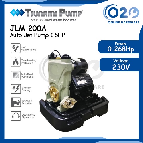 Tsunami Water Pump Automatic JLM200A Water Pump Air Pump House Water