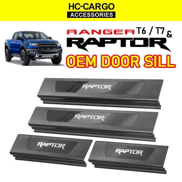 Hc Cargo Ford Ranger Raptor T6 & T7 Door Side Sill Plate Step / Scuff ...