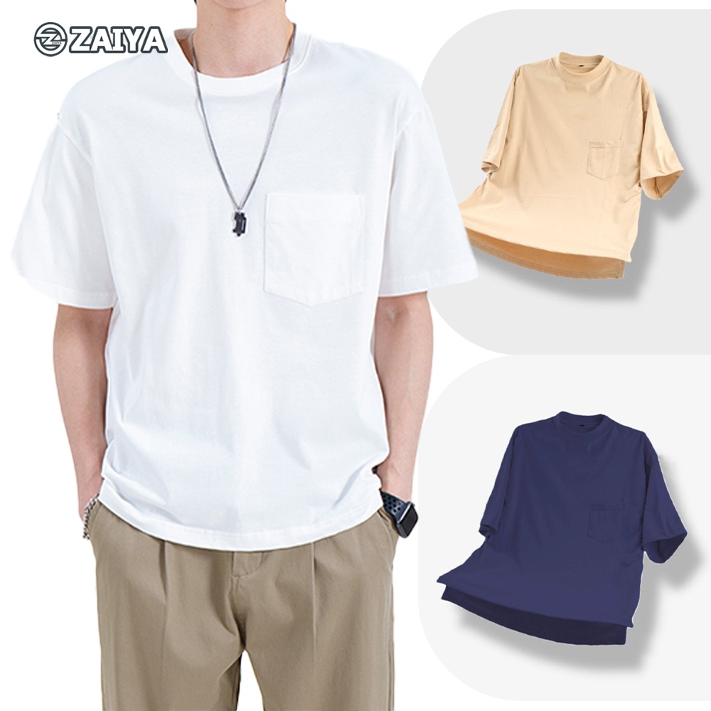 BOB Pocket Oversized 20s cotton Oversize Plain Pocket Shirt Men & Women ...