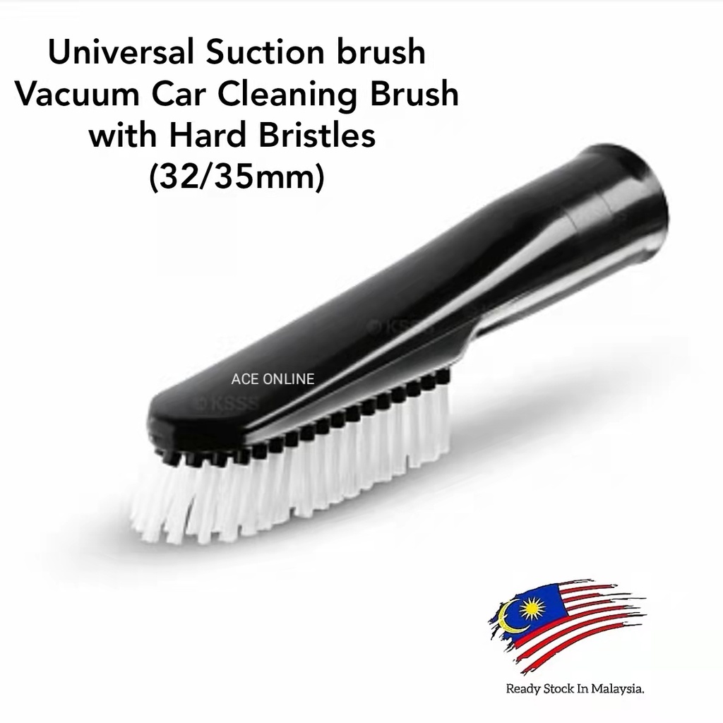 Universal Suction brush Vacuum Car Cleaning Brush with Hard Bristles