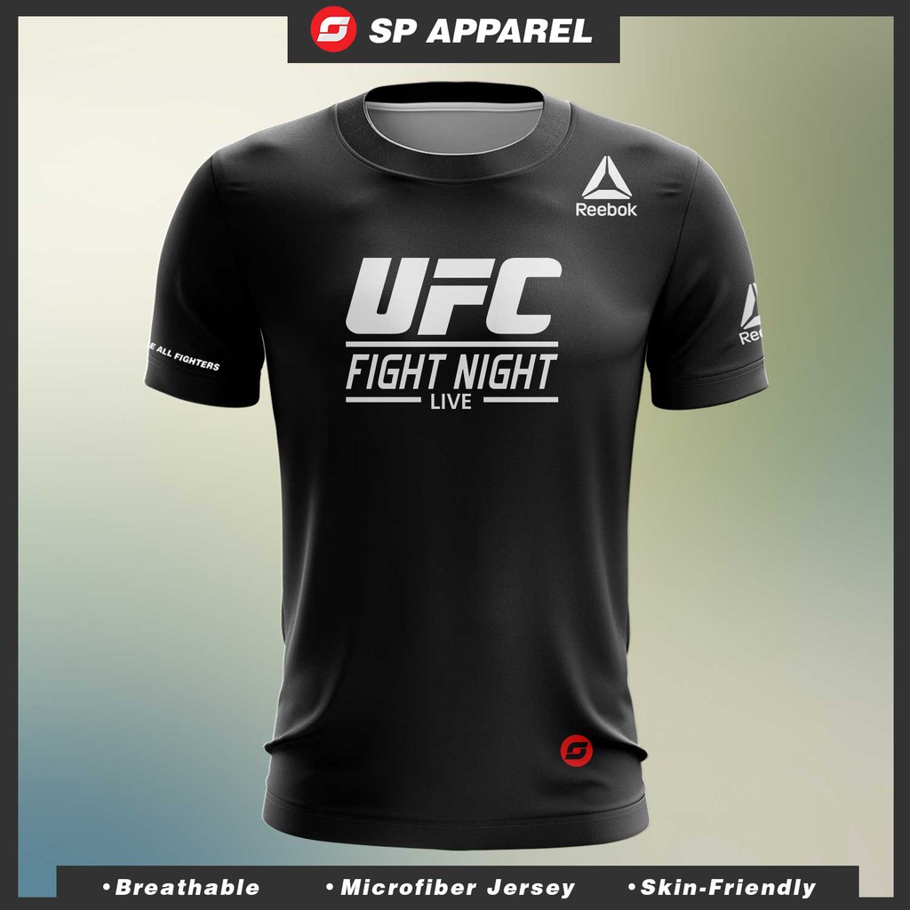 🌟 UFC X Reebok 🌟 FIGHT NIGHT LIVE Microfiber Jersey Regular cutting ...