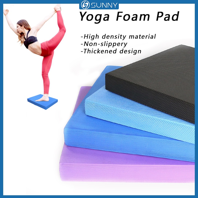 SunnyFit Foam Yoga Pad Yoga Mat Balance Pad TPE Pilates Exercise Non