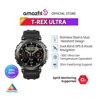 2023 New Product Amazfit T-Rex Ultra Smart Watch Rugged Outdoor  Military-grade Dual-band GPS Smartwatch For Android IOS Phone