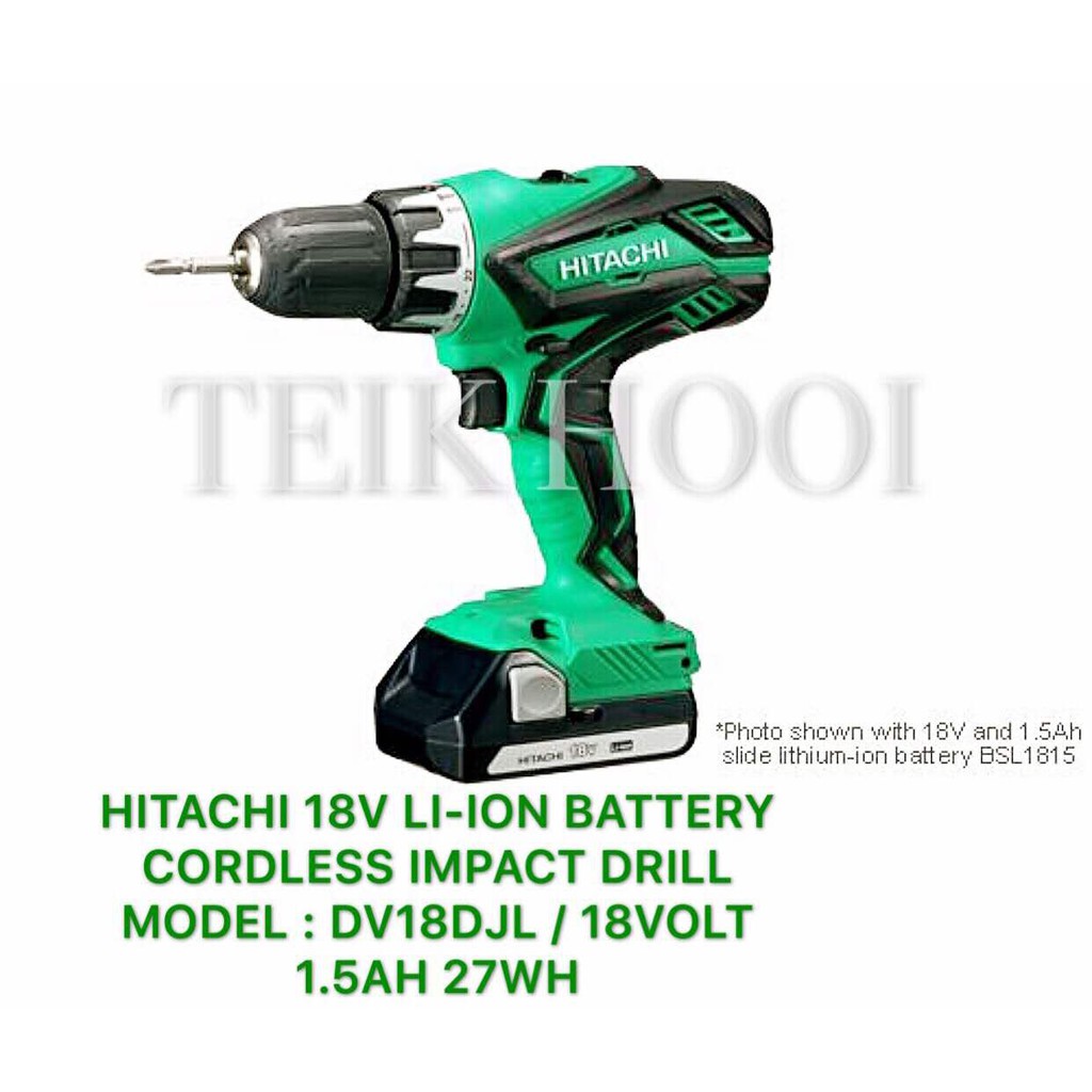 Hitachi cordless impact discount drill