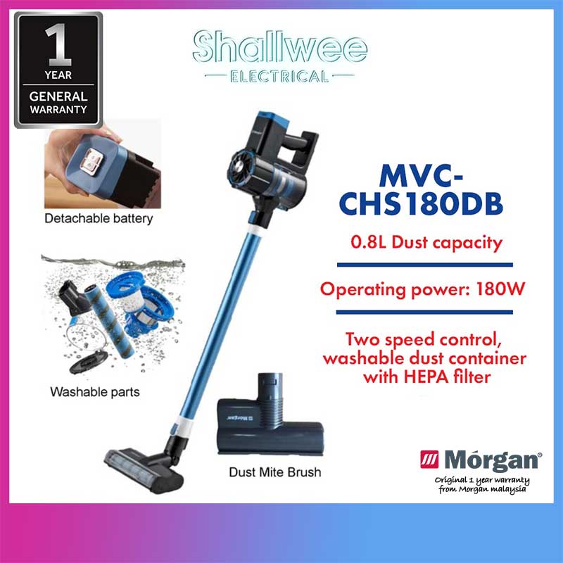 Cordless 3 in 1 Stick Vacuum Cleaner MVCCHS180DB Handheld Car