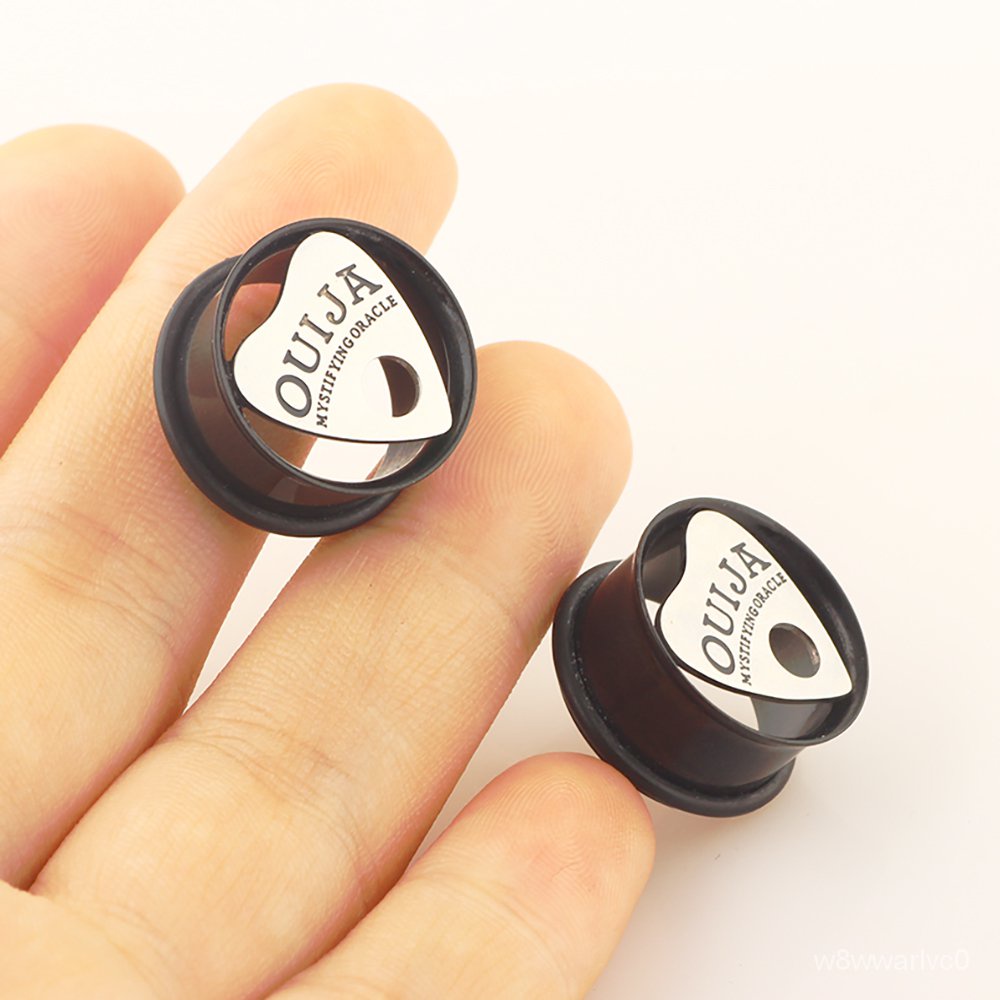 JUNLOWPY Stainless Steel Double Flared Flesh Tunnel Plug Eyelet 0g5/8