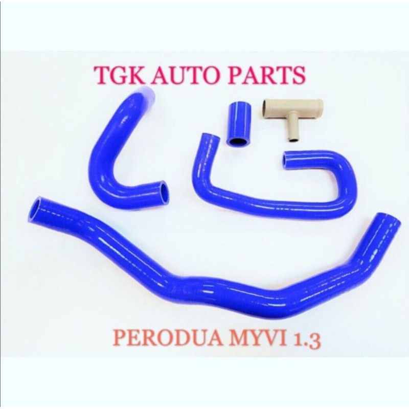 PERODUA MYVI 1.3CC 1.5CC RADIATOR SILICONE HOSE SET (5 PCS) | Shopee ...