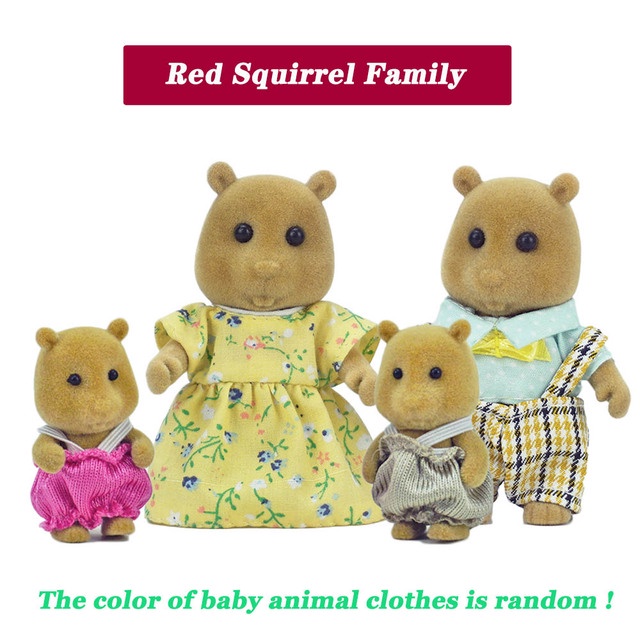 Simulation Forest Rabbit Family Doll Plush Toys Dollhouse Figures DIY ...