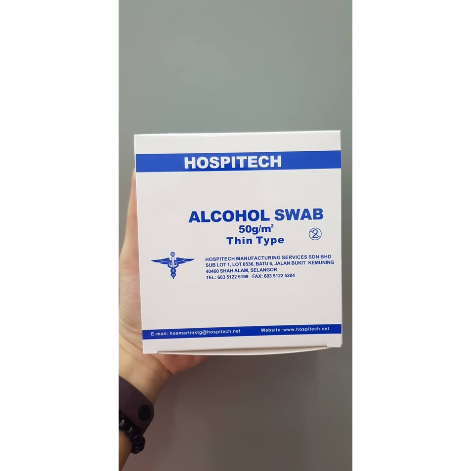 HOSPITECH ALCOHOL SWABS THIN TYPE 200S Shopee Malaysia