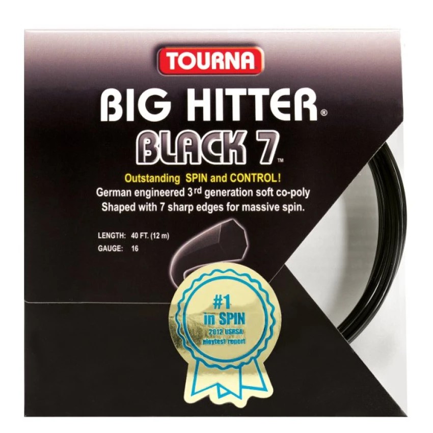 TOURNA BIG HITTER tennis Racket string Black 7 40ft/12m. Shopee Malaysia
