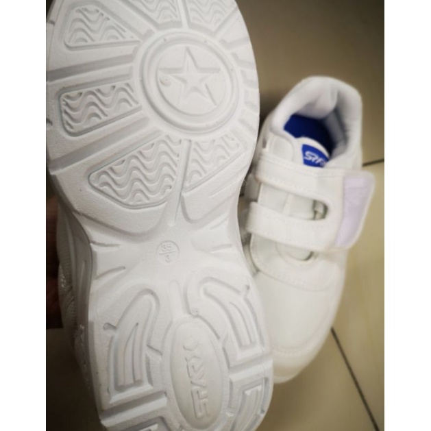 Bata Sparx White School Shoes Shopee Malaysia