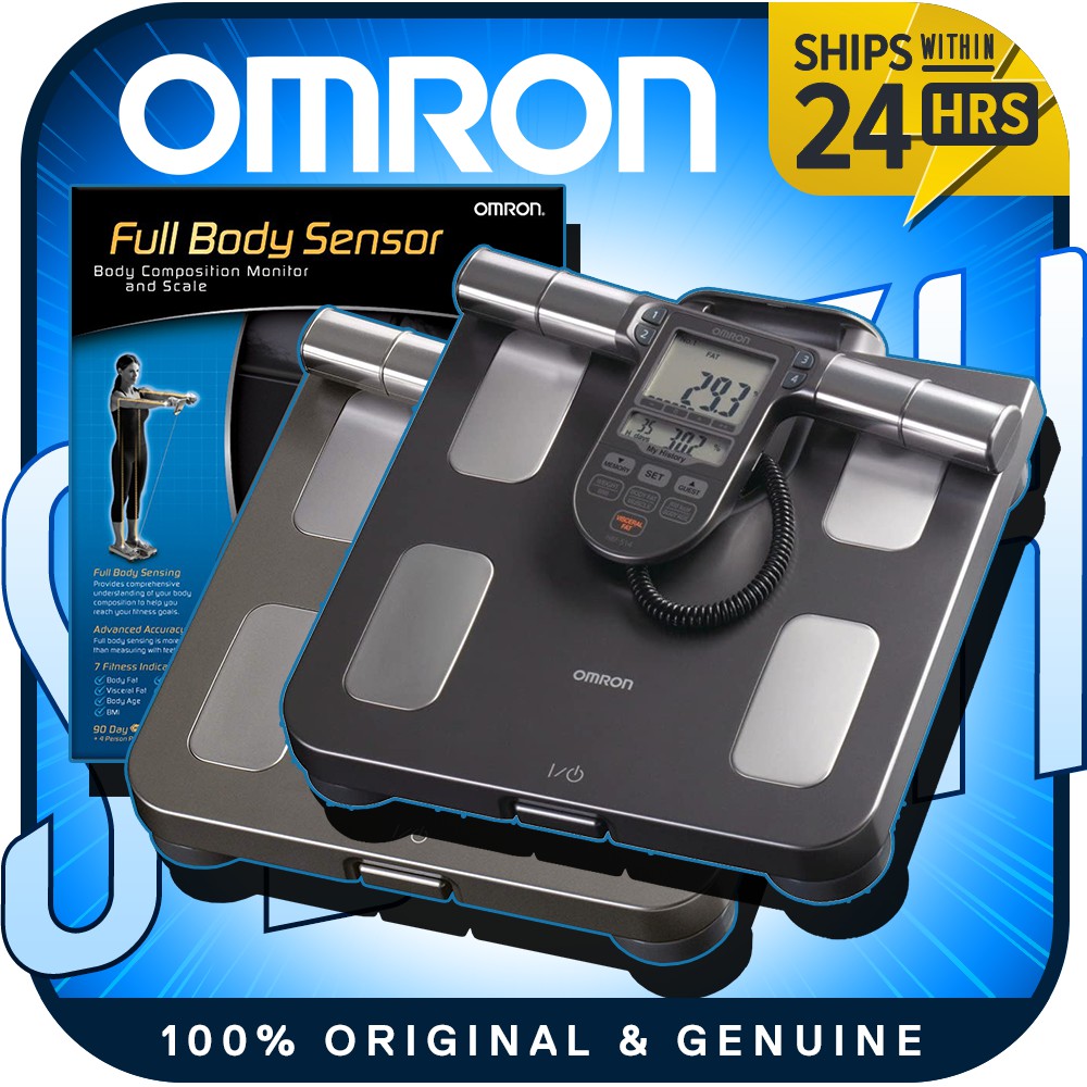 Omron Hbf-514c Full-body Composition Monitor Black Bathroom Scale 