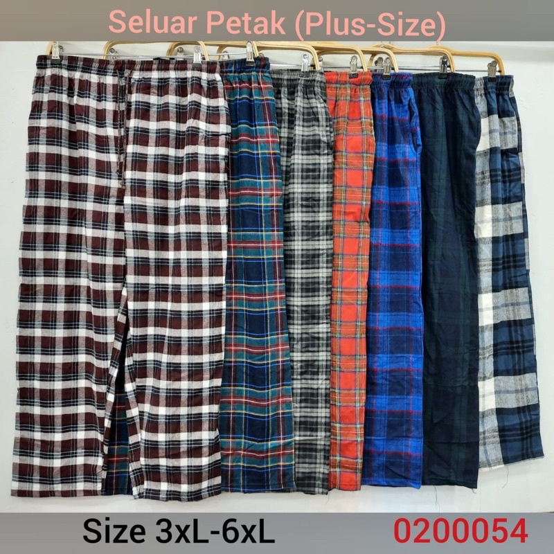 HIGH QUALITY Unisex Adult PLAID full cotton/flannelette long pants (M ...