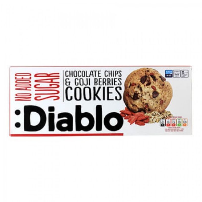 Diablo Sugar Free Cookies (135g) Hazelnut / Chocolate Cranberry