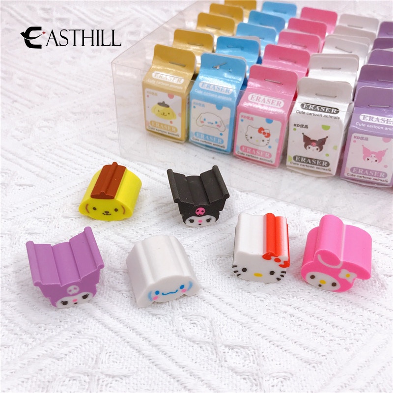 EASTHILL Kawaii Sanrios Eraser Wholesale Cartoon Kuromi My M Kawaii ...