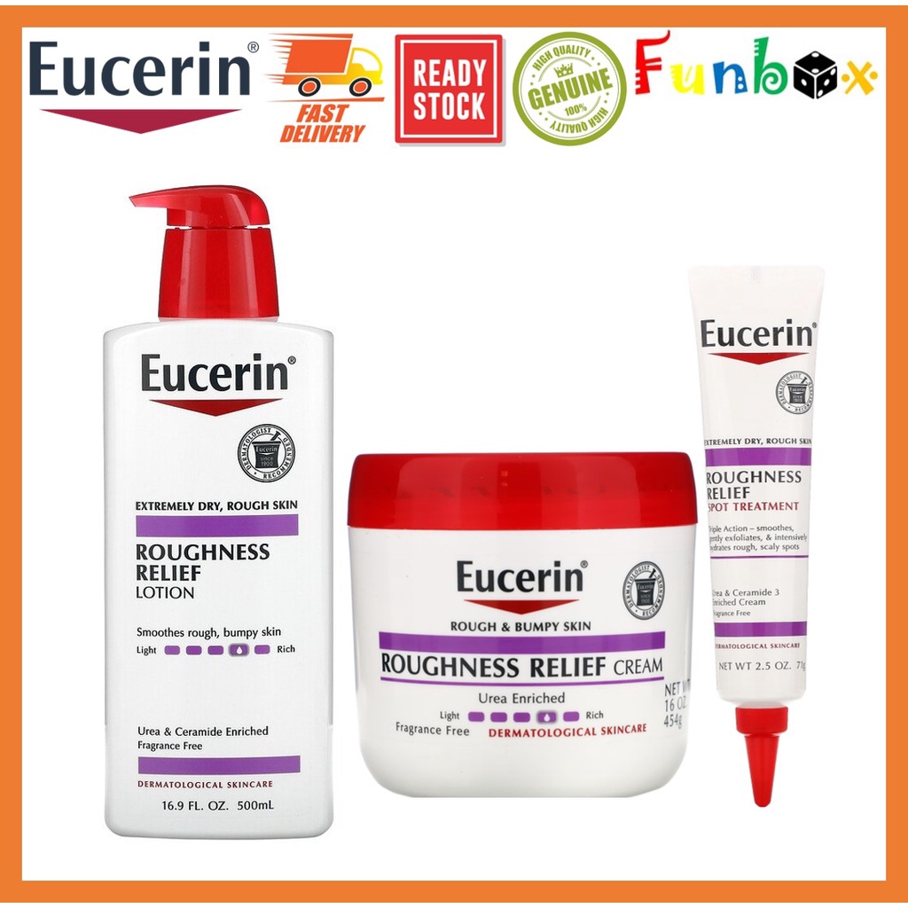 Eucerin Roughness Relief Lotion Fragrance Free 500ml | Shopee Malaysia