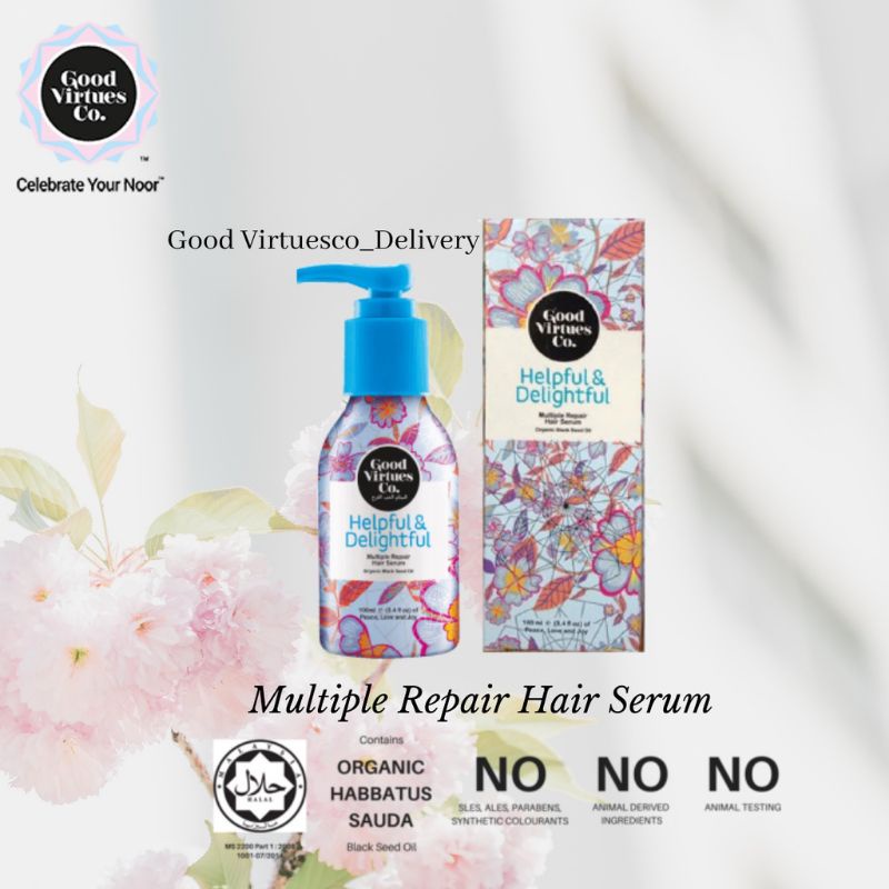 GOOD VIRTUES CO MULTIPLE REPAIR HAIR SERUM(100ml) Shopee Malaysia
