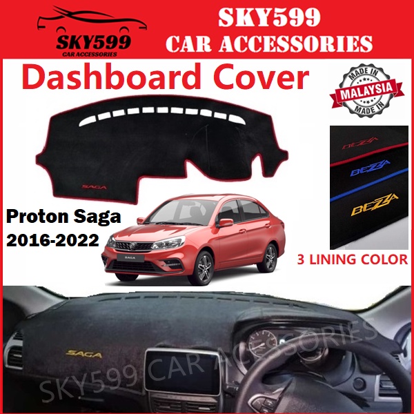 Proton Saga vvt 2016-2024 Dashboard Cover Anti Slip Thick Dashboard Mat ...