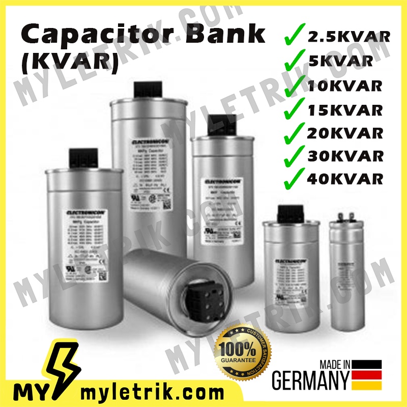 Electronicon 2.5KVAR 40KVAR 440V MKPG Capacitor Bank ( Made In
