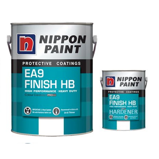 Nippon Paint EA9 Epoxy Floor Paint Finish HB c/w Hardener (4+1Litre