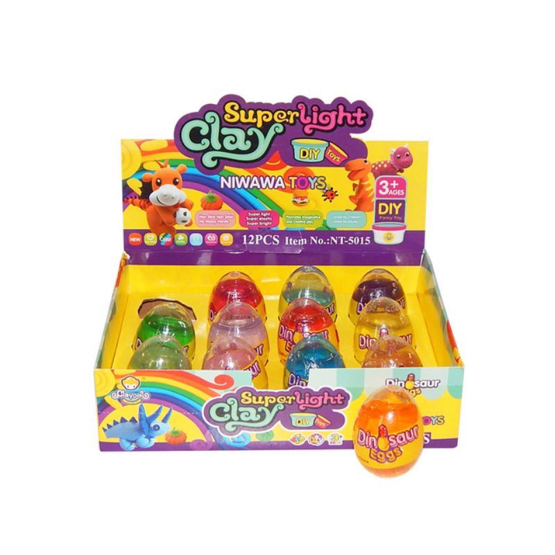 (COD) Korean slime in dinosaur eggs x sold separately x Slime bright ...