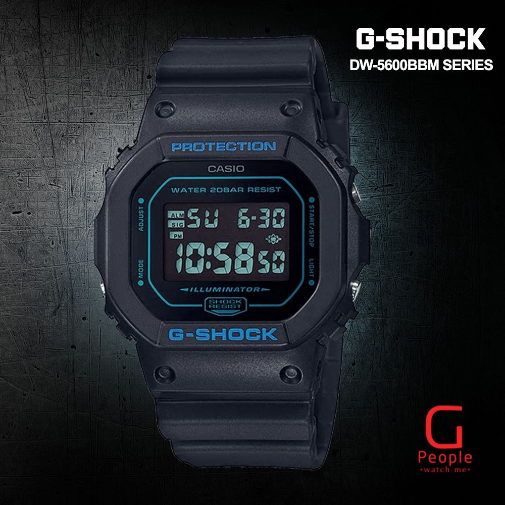 CASIO G-SHOCK DW-5600BBM-1D / DW-5600BBM-1 / DW-5600BBM WATCH 100