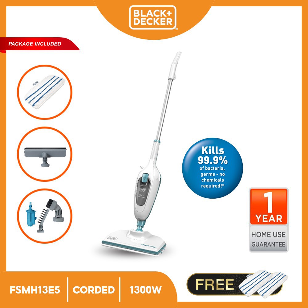 BLACK + DECKER FSMH13E5 1300W 5in1 Steam Mop Steam Cleaner Shopee