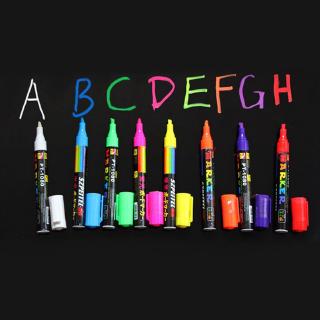 8 Colors/set Neon UV Fluorescent Acrylic Paint Pens, Paint Markers, Glow in  The Dark Bright DIY Luminous Marker Pen Art Supplies