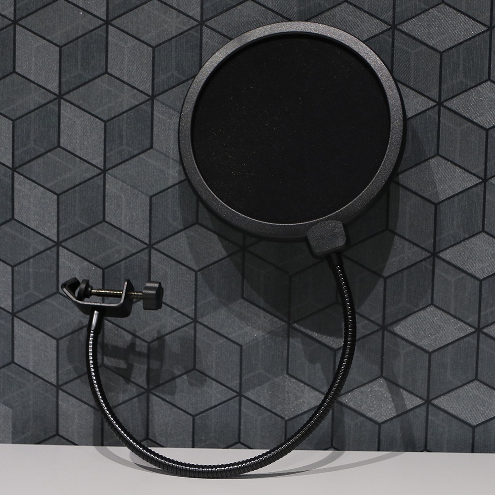 Bullet Groove Condenser Microphone Pop Filter, Microphone Pop Filter