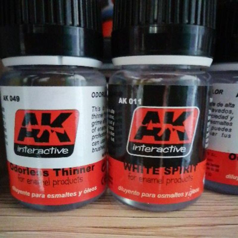 AK PAINT AK049 ODORLESS / ODOURLESS THINNER 35ml/ AK011 WHITE SPIRIT