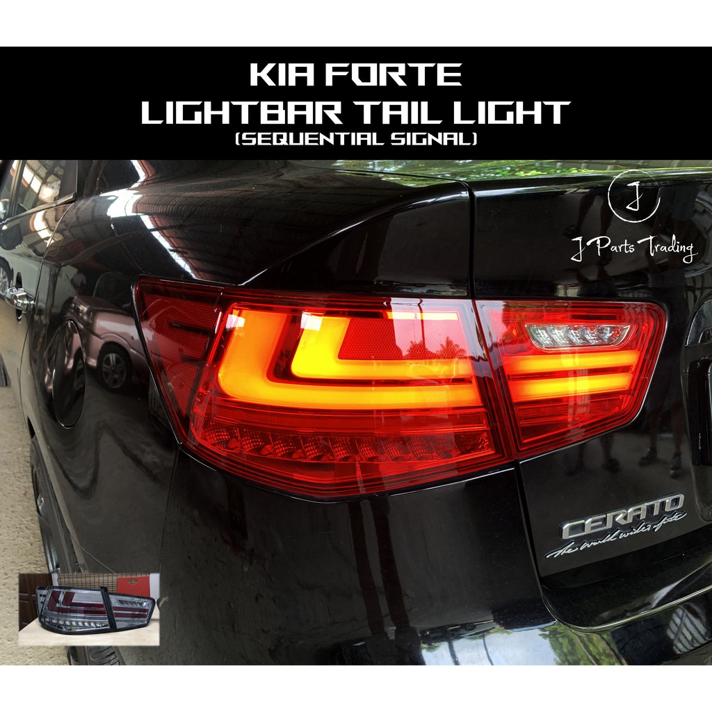 Kia Forte Lightbar Taillight Tail Light Sequential LED Shopee Malaysia