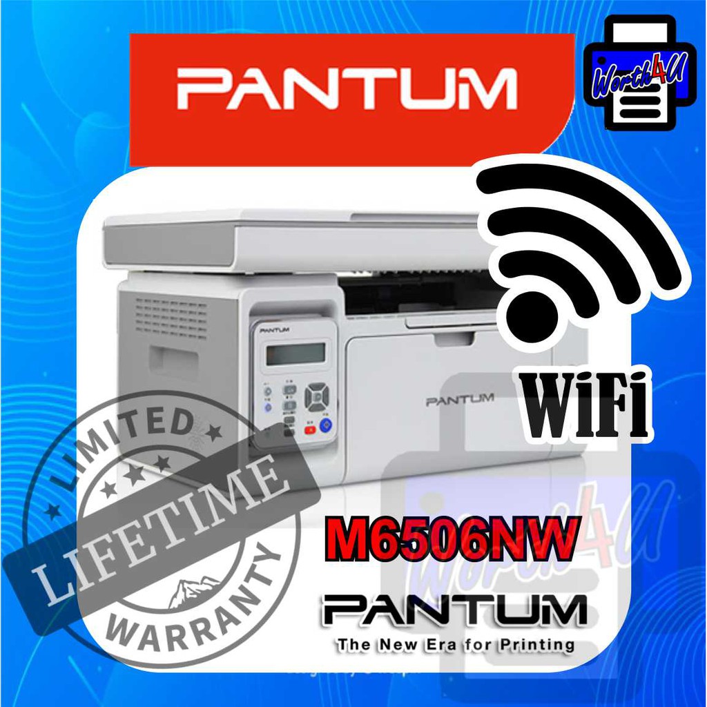 Pantum M6506NW Print Copy Scan WiFi Wireless 3-in-1 Printer Laserjet ...