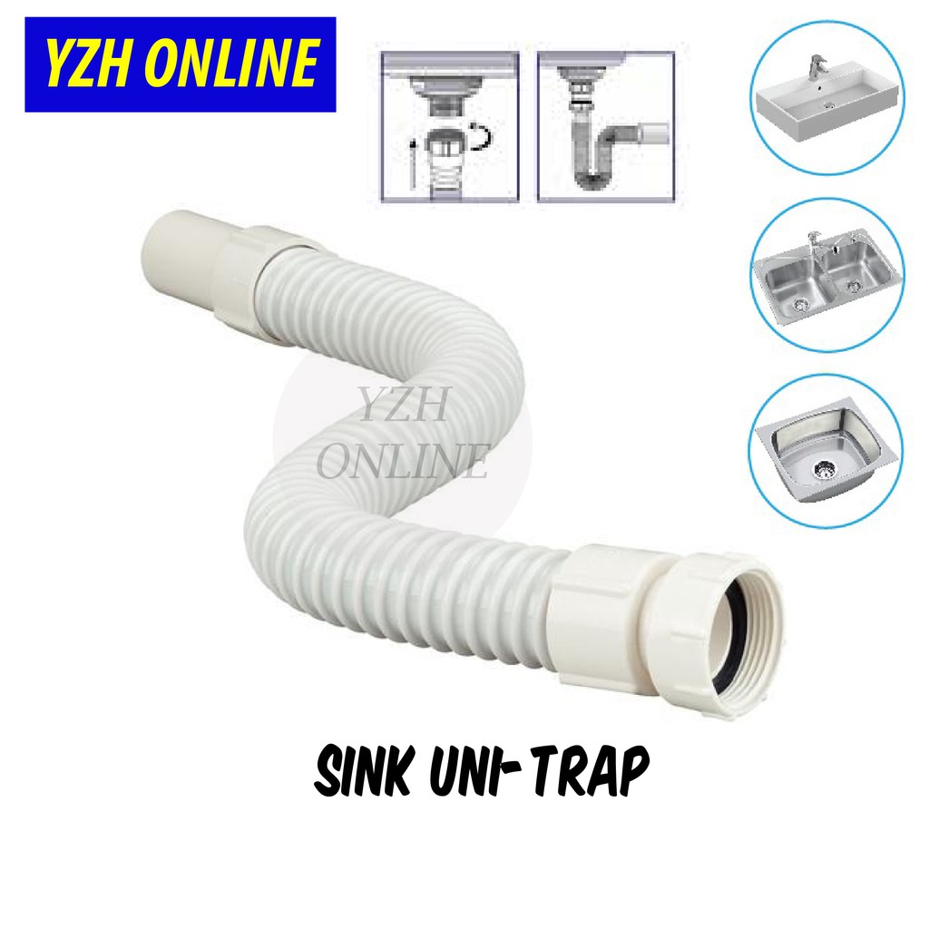 Flexible Waste PVC Pipe for Plumbing/Faucet/Basin/Kitchen Sink Water ...