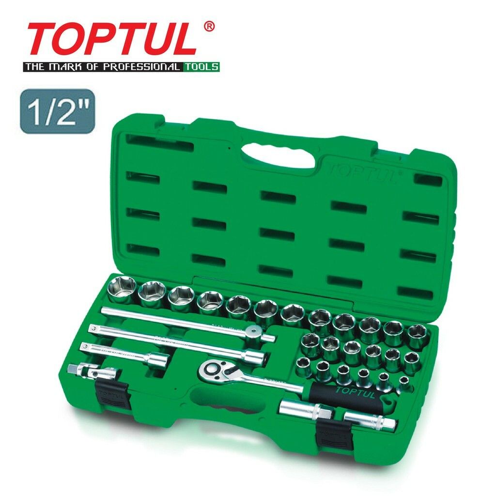 TOPTUL 31PCS Professional Grade 1/2