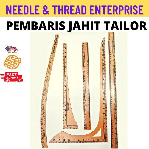 1 Set - 5 pcs Tailor Ruler Multiple Type / Pembaris Tukang Jahit (1 Set - 5  pcs)