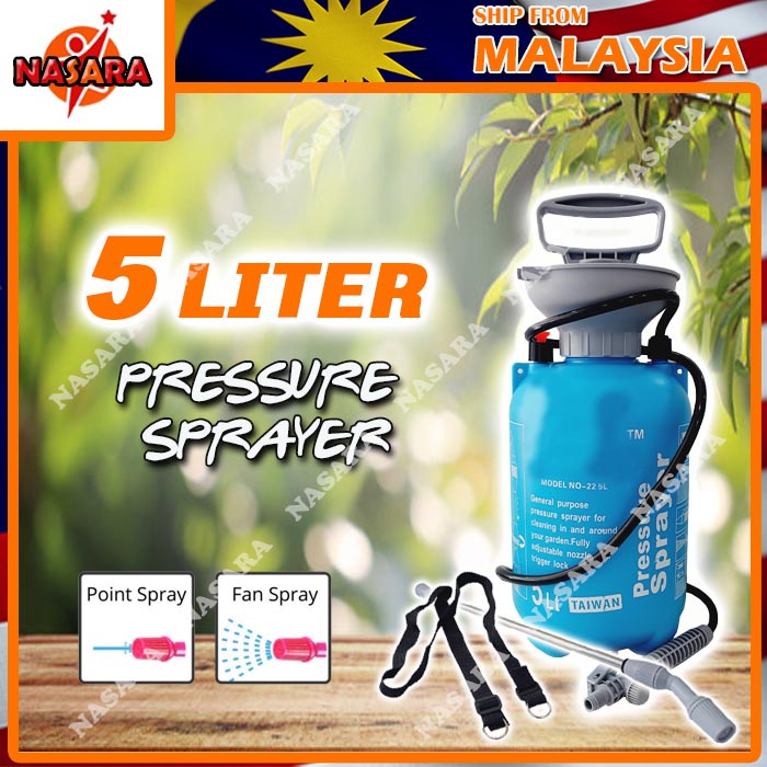 1 Liter Multi-Purpose Pressure Hand Pump Gardening Water Spray Bottle Botol Penyembur Pam Racun I.314153291