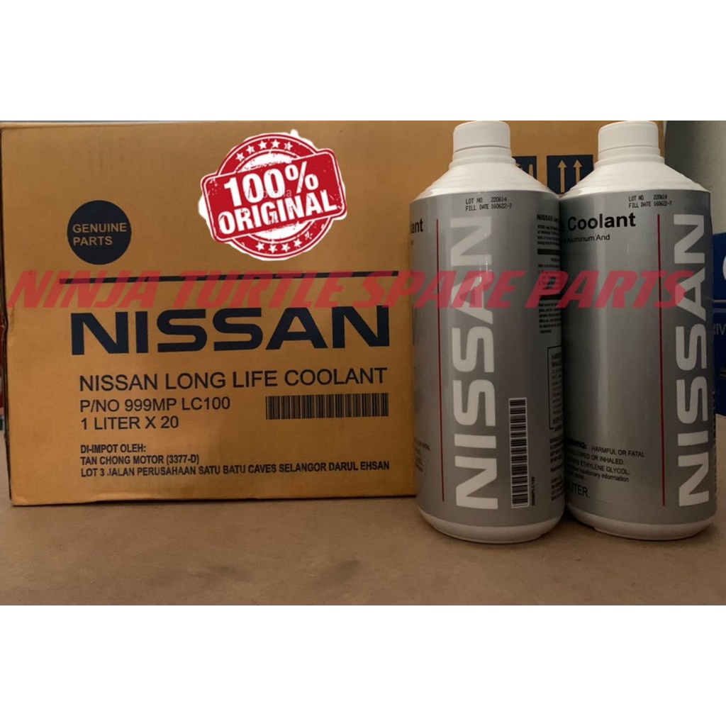 Nissan Long Life Coolant 1 Litre Green Genuine Parts 999mp Lc100