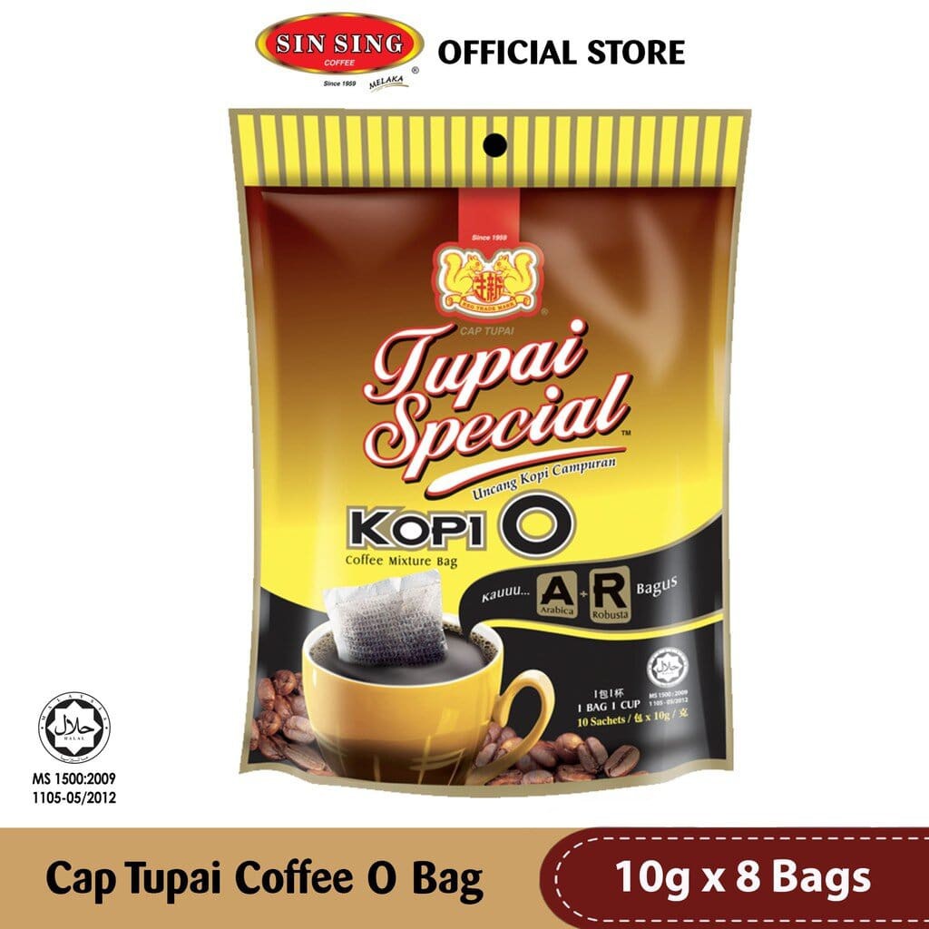 Serbuk Kopi O TUPAI {8sctx10g} | Shopee Malaysia